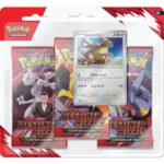 Pokémon TCG Pokémon Card 3 Blister Pack, jogo de cartas colecionáveis de 3 decks