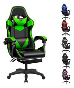 Cadeira Escritório Gamer Ergonômica Reclinável Cor Verde