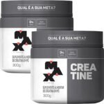 Kit 2x Creatina 300g Creatina Monohidratada Max Titanium Sem Sabor Alta Pureza
