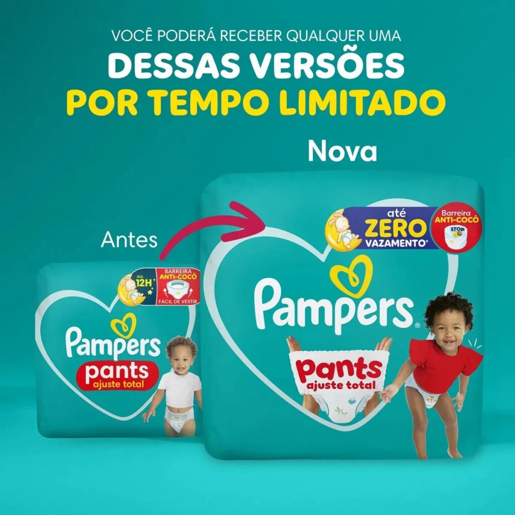 Fralda Pampers Pants Ajuste Total Tamanho XG, 82 Un