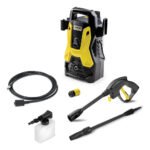 Lavadora De Alta Pressão Kärcher Prática Black 1500 Psi/libras 1400w 300l/h Com Aplicador De Detergente E Lança Regulável 220v