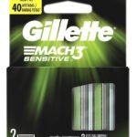 Carga Para Lâmina De Barbear Gillette Mach3 Sensitive-2unid
