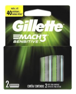 Carga Para Lâmina De Barbear Gillette Mach3 Sensitive-2unid