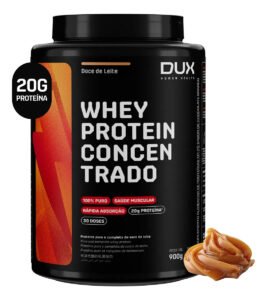 Whey Protein Concentrado 900g Doce de Leite DUX HUMAN HEALTH