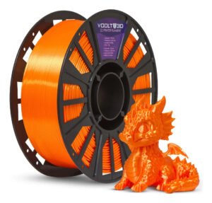 Filamento Pla Laranja V-silk 1kg Impressão Peças Voolt3D Fabricação Nacional