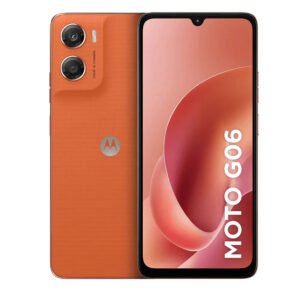 Smartphone Motorola Moto G06 – 256gb 12gb (4gb Ram + 8gb Ram Boost) E Camera 50mp Com Ai Bateria De 5200 Mah Tela 6.9 – Laranja