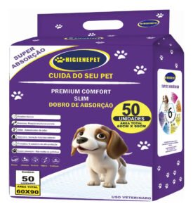 Tapete Higiênico Higienepet Comfort 60x90cm 50 Unidades Antiodor 6 Camadas