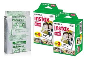 Filme instantâneo Fujifilm Instax Mini, pacote com 10 folhas × 5 (total de 50 fotos) [embalagem a granel]