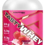 Proteína Whey Gourmet Adaptogen Science Tasty Morango de 900 g