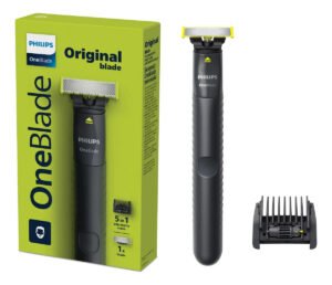 Barbeador e Aparador Elétrico Philips OneBlade com Pente 5 em 1, Sem Fio e À Prova D’Água – QP1425/10