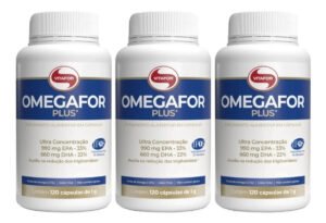 Kit 3x Omegafor Plus (990mg Epa E 660mg Dha) 120 Caps Sabor Sem Sabor