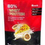Whey Concentrado 80% Whey Protein – Growth Supplements Sabor Mousse de Maracujá