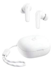 Fone De Ouvido In ear Soundcore P20i Bluetooth 5.3 Grave Potente Drivers 10mm 30h Bateria Carregamento Rápido Personalização De Som Via App Ipx5 2 Mics Ia Para Chamadas Claras Case Compacto Cor Branco