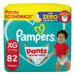 Fralda Pampers Pants Ajuste Total Tamanho XG, 82 Un