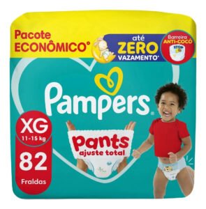 Fralda Pampers Pants Ajuste Total Tamanho XG, 82 Un