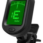 Afinador Digital Cromático Clip Violão Viola Guitarra Cavaco Preto