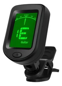 Afinador Digital Cromático Clip Violão Viola Guitarra Cavaco Preto