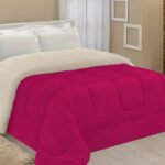 Edredom Sherpa Cobertor E Coberdrom Casal Queen Grosso Cores Cor Pink Desenho Do Tecido Lisa