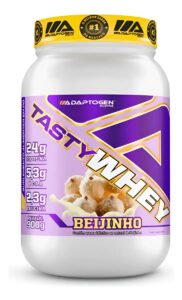 Suplemento Tasty Whey 3w Gourmet Whey Protein Adaptogen Science Pote 900g Sabor Beijinho