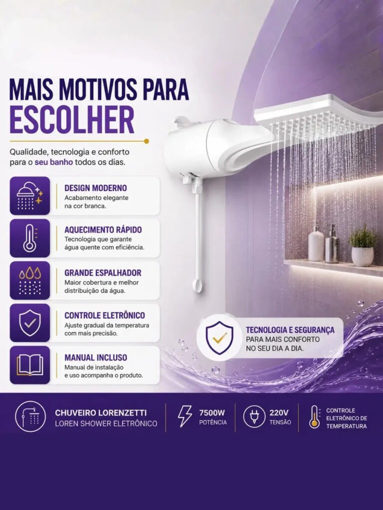 Chuveiro elétrico Lorenzetti vale a pena pelo preço