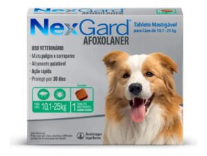 Boehringer Ingelheim NexGard TABLETE Antipulgas e Carrapatos Cão – 1 – 10 kg – 25 kg – 1 – Unidade – 1