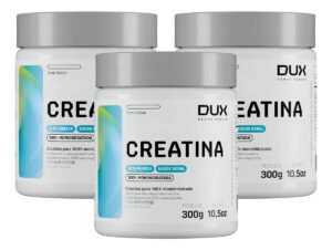 Kit 3x Creatina Dux Monohidratada De 300g Pura 100% Sabor Neutro