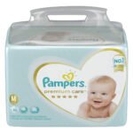 Fraldas Pampers Premium Care M em kit de 80 x 80 unidades
