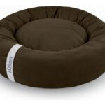 Cama Cachorro Gato Ninho Nuvem Caminha Macia Redonda 70x70cm Cor Marrom Touch Desenho Soft Touch
