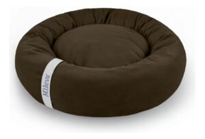 Cama Cachorro Gato Ninho Nuvem Caminha Macia Redonda 70x70cm Cor Marrom Touch Desenho Soft Touch