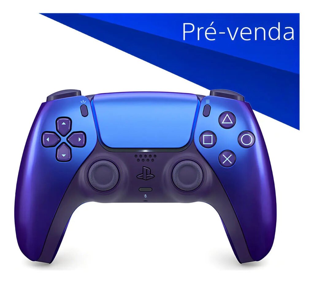 Controle Sem Fio Dualsense Playstation 5 Chroma Indigo Cor Azul