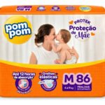 Fralda Pom Pom Derma Protek Hiper M 80 Unidades