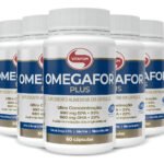 Kit 5 Omegafor Plus Vitafor 60 cápsulas sem sabor