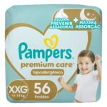 Fralda Pampers Premium Care Tamanho XXG 56 Unidades