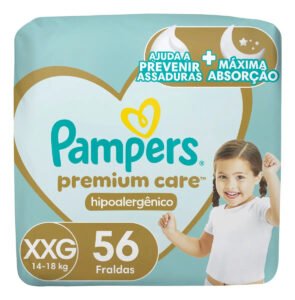 Fralda Pampers Premium Care Tamanho XXG 56 Unidades