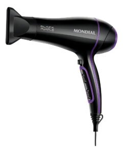 Secador Mondial Black Purple 2000w Ion Alta Potencia Cor Preto