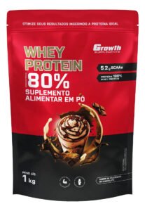 Whey Protein Concentrado 1kg Growth Supplements – Milkshake de Chocolate
