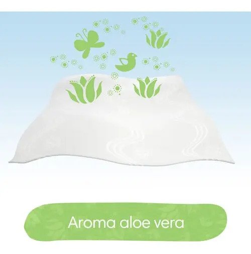 Lenços Umedecidos Pampers Aroma de Aloe Vera, 192 Unidades