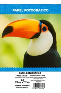 Papel Fotográfico Glossy A4 115g 50 Folhas Masterprint