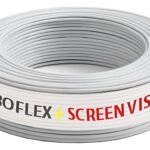 Fio 6mm Cabo Flexível Rolo Com 100 metros Elétrico 750v Cor Branco Marca Screen Vision