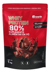 Whey Protein Concentrado 1kg Growth Supplements – Chocolate