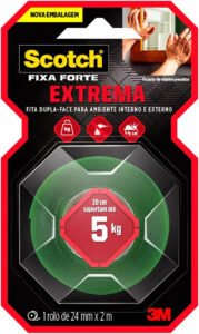 Fita Dupla Face Espuma 3m Scotch Forte Extrema 24mm X 2 Mts