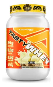 Suplemento Tasty Whey 3w Gourmet Whey Protein Adaptogen Science Pote 900g Sabor Leite Condensado