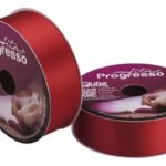 Fita De Cetim Nº 9 50 Metros X 38mm Progresso Cor 1354 – Vermelho Tomate