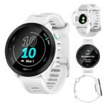 Relógio Garmin Forerunner 55 Monitor Cardíaco e Gps Mesh Branco