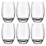Jogo De Copos 6 Peças Aruba Califórnia Amber Transparente Água Suco 450ml – Aas