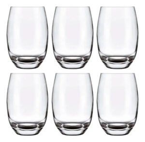 Jogo De Copos 6 Peças Aruba Califórnia Amber Transparente Água Suco 450ml – Aas