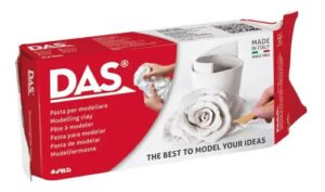 Massa De Modelar E Escultura De Cerâmica Fria 500g – Das Cor Branco