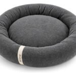Cama De Gato Caminha Nuvem Ninho Pet Soft Redonda 70x70cm Cor Grafite Mileva