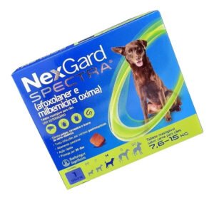 Nexgard Spectra 7.5 A 15 Kg Cachorro 1 Tablete Verde-escuro