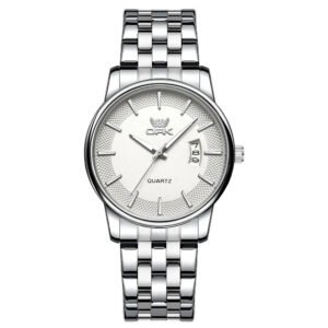 Relógio masculino de quartzo Opk 6045, cor de fundo branco